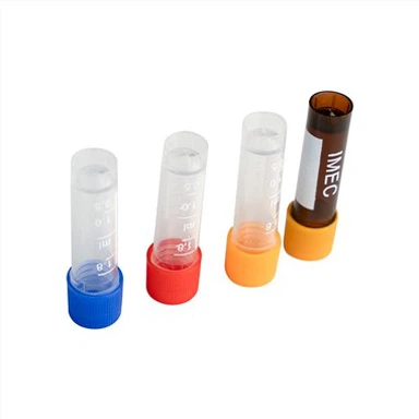 1ml 1.8ml 4ml 5ml Skruvlock Cryovials Tube Graduated Free Standing Cryotube med Packning